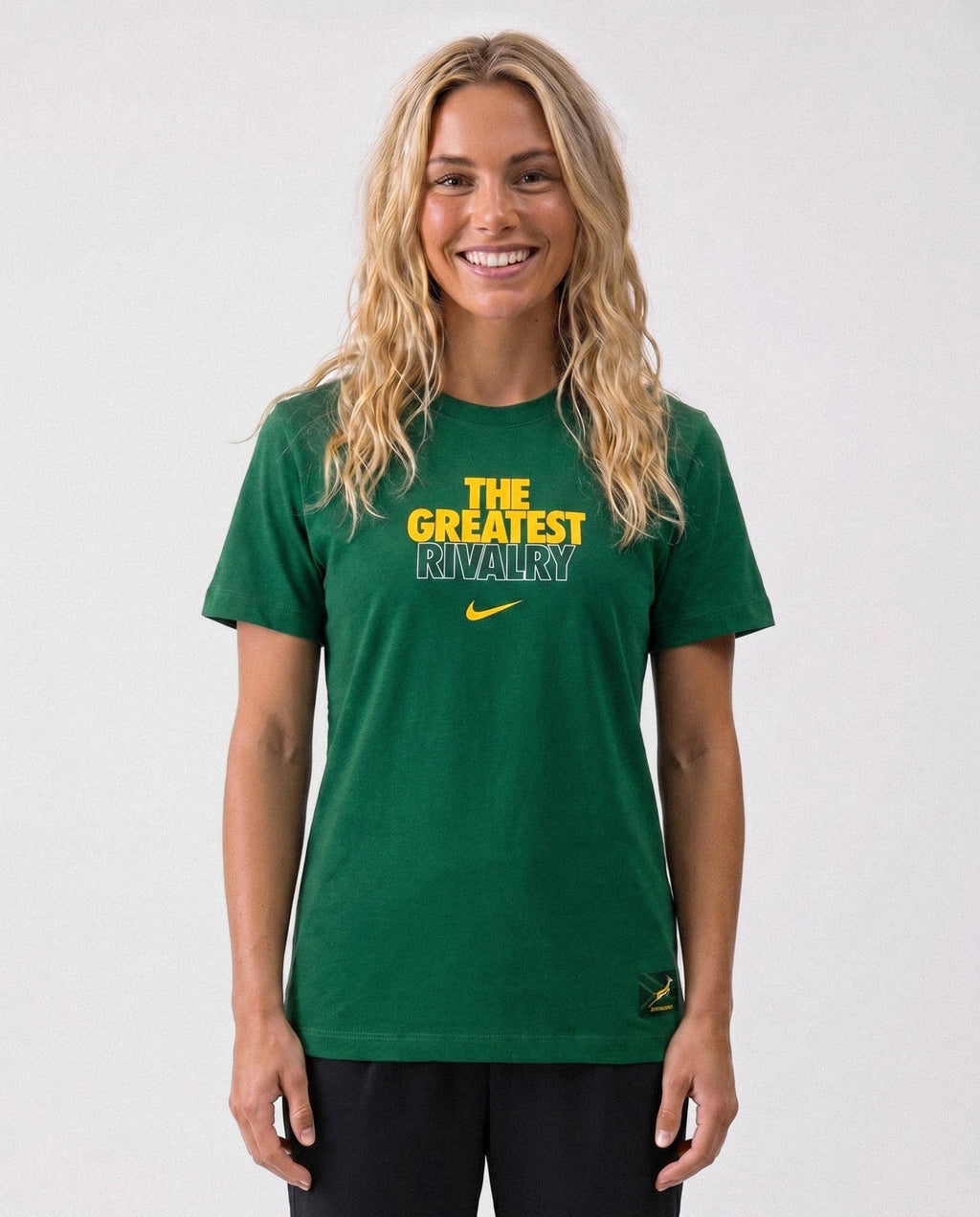 Springboks Nike Womens Rugby's Greatest Rivalry Tour Tee Gorge Green